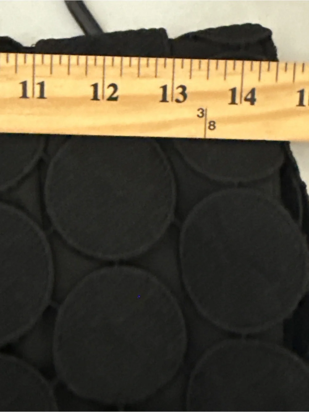 Commense Laser Cut Circle Embellished Double Layer Midi Skirt Party Festival - Picture 8 of 8